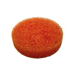 Éponge ronde nettoyante multi-usage – Coloris orange vif – Neuve