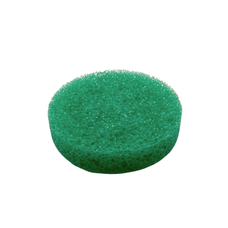 Éponge ronde nettoyante multi-usage – Coloris vert – Neuve
