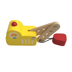 Mini pelleteuse en bois – Jouet enfant avec bras articulé