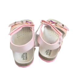 Sandales enfant roses à paillettes – Fermeture ajustable, neuves avec étiquette