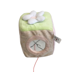 Cube d’éveil en tissu avec miroir – Jouet sensoriel bébé