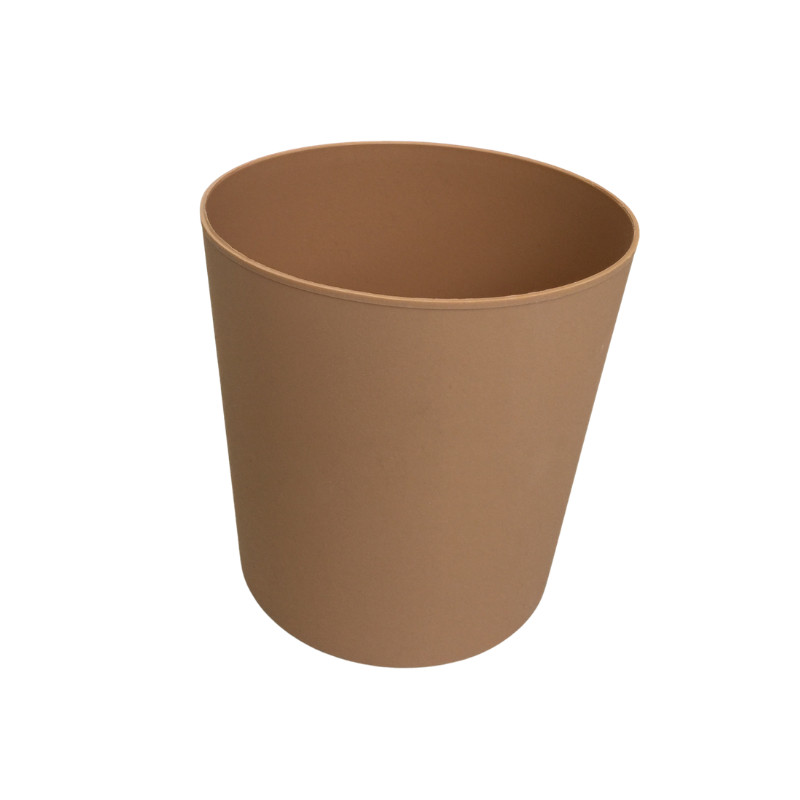 Cache-pot rond effet terracotta – Pot de fleurs décoratif