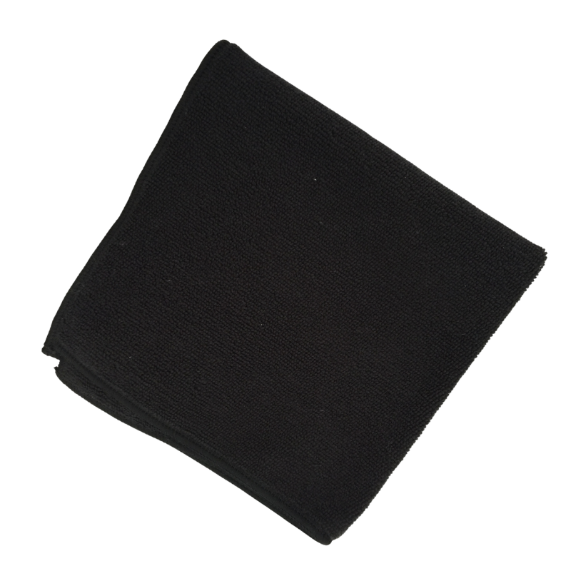 Chiffon microfibre noir – Nettoyage efficace sans traces