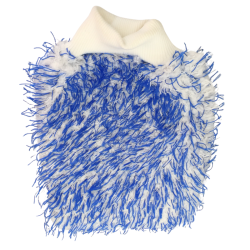 Gant microfibre de nettoyage multi-usage bleu et blanc