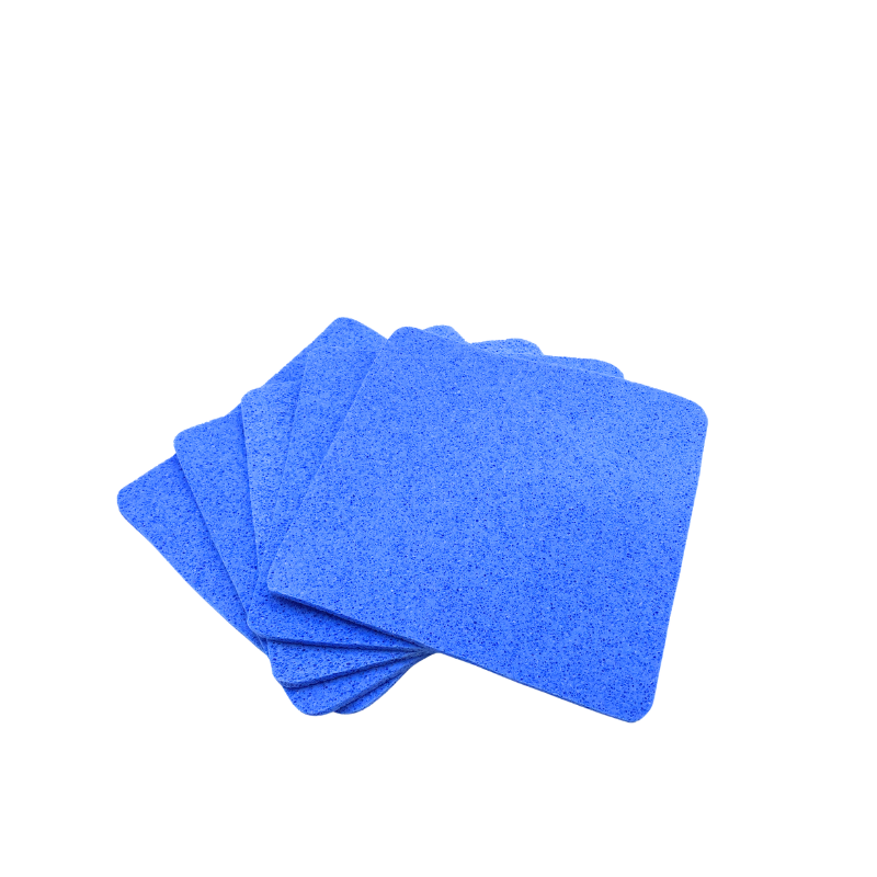 Lot de 5 chiffons microfibres bleus multi-usage