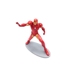 Figurine super-héros armure rouge style action