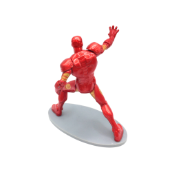 Figurine super-héros armure rouge style action