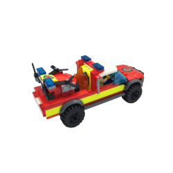 Camion de pompiers LEGO avec figurines
