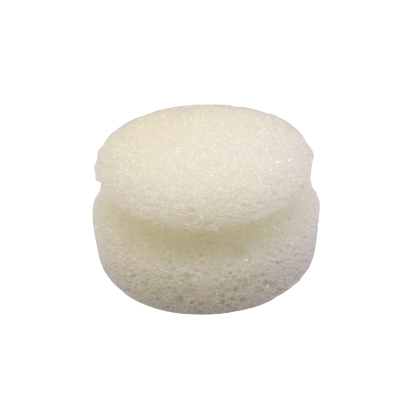 Éponge ronde ergonomique blanche douce multi-usage