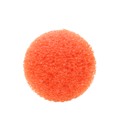Éponge ronde orange multi-usage nettoyage