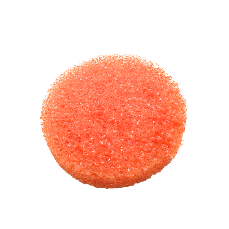 Éponge ronde orange multi-usage nettoyage