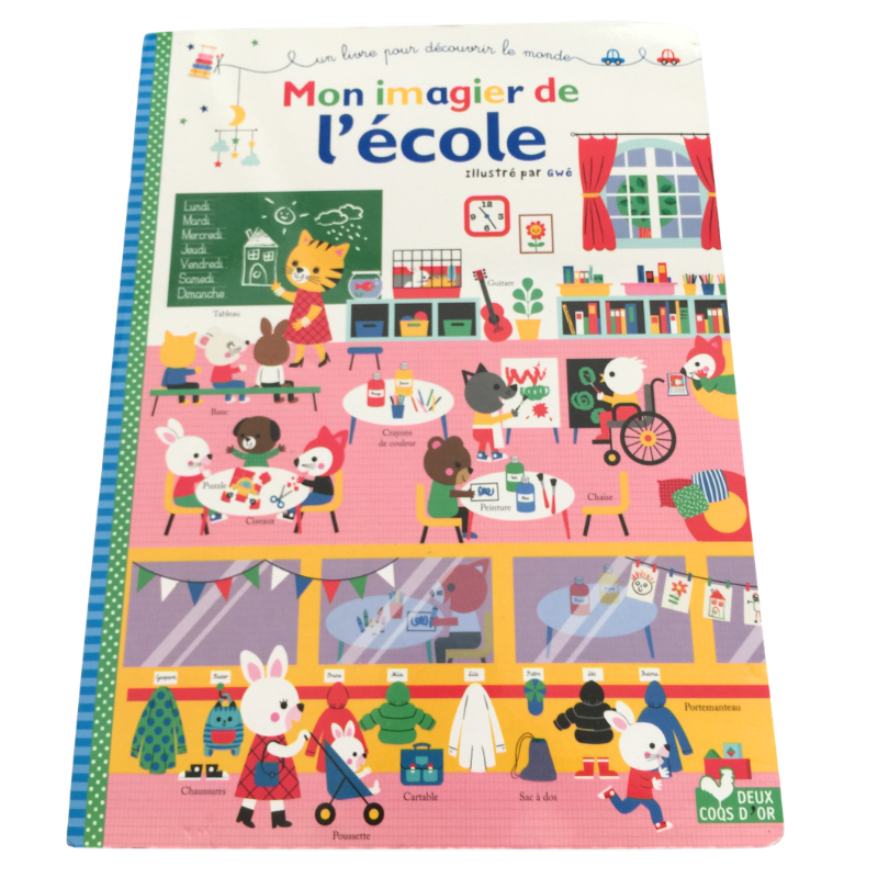 Livre enfant Mon imagier de l’école illustré