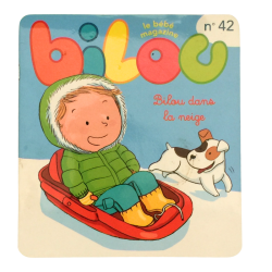 Livre enfant Bilou dans la neige imagier bébé