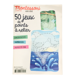 Livre enfant Montessori 50 jeux de points à relier