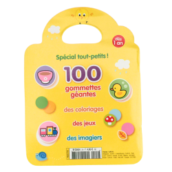 Livre enfant Je colle je colorie avec gommettes