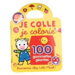 Livre enfant Je colle je colorie avec gommettes