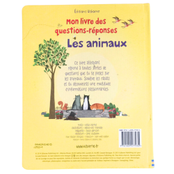 Livre enfant questions réponses les animaux avec rabats