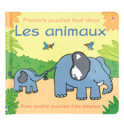 Livre enfant puzzles les animaux avec pièces intégrées