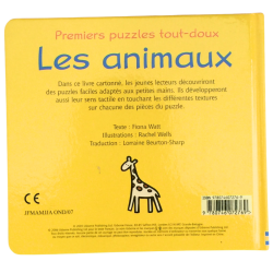 Livre enfant puzzles les animaux avec pièces intégrées