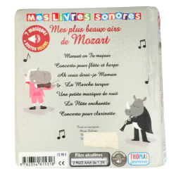 Livre sonore enfant Mozart musiques classiques