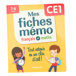 Livre scolaire Mes fiches mémo CE1 français maths