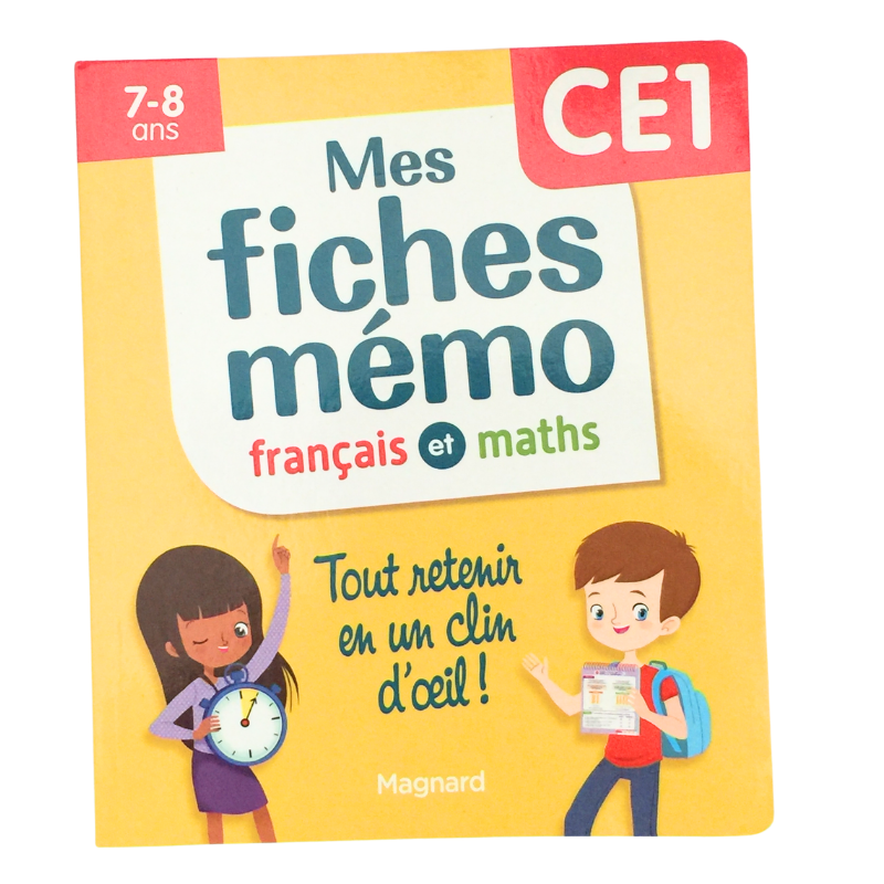 Livre scolaire Mes fiches mémo CE1 français maths
