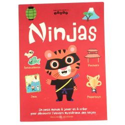 Livre enfant Ninjas activités autocollants et jeux