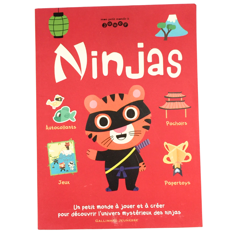 Livre enfant Ninjas activités autocollants et jeux