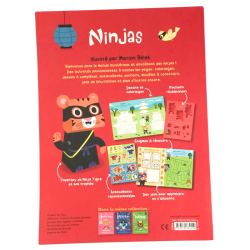 Livre enfant Ninjas activités autocollants et jeux