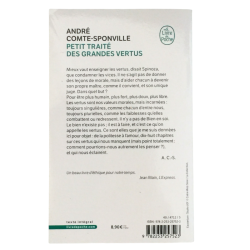 Livre Petit traité des grandes vertus philosophie