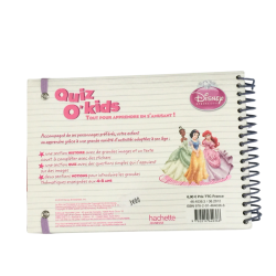 Livre enfant Disney Princess Quiz O’Kids activités