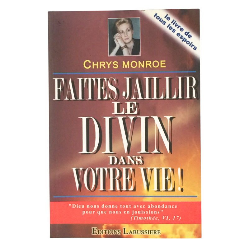 Livre faites jaillir le divin dans votre vie spiritualité