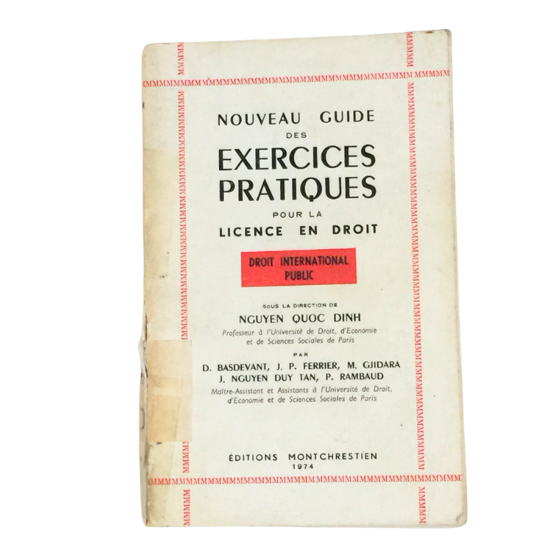 Livre exercices pratiques droit international public licence