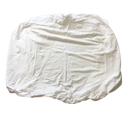 Drap housse blanc élastiqué literie