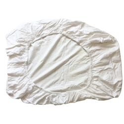 Drap housse blanc élastiqué literie