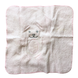 Doudou plat bébé lapin rose