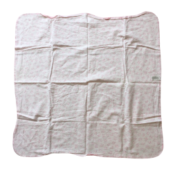 Couverture bébé motifs fleuris coton