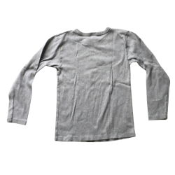 T-shirt manches longues Petit Bateau gris 12 ans