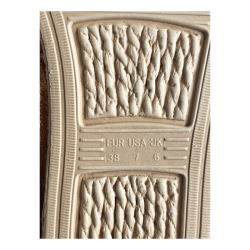 Espadrilles femme effet métallisé rose doré taille 38