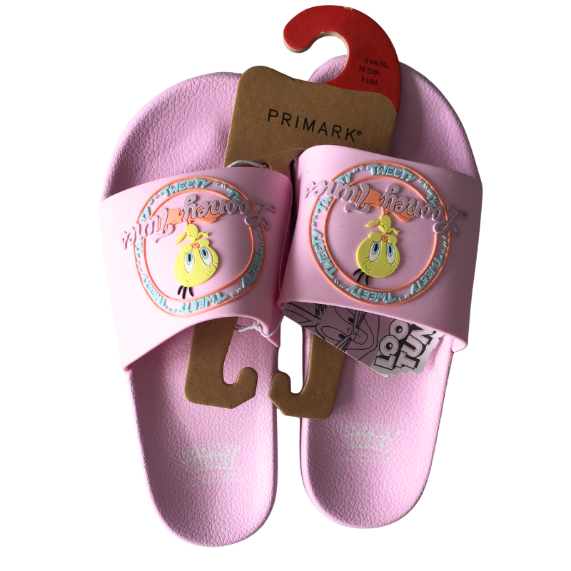 Claquettes femme Primark Tweety rose taille 36