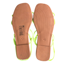 Sandales femme Divided vert fluo taille 36