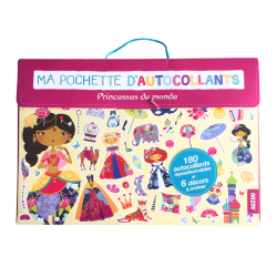 Pochette autocollants princesses du monde enfant