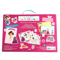 Pochette autocollants princesses du monde enfant