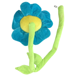 Peluche fleur colorée bébé avec attache