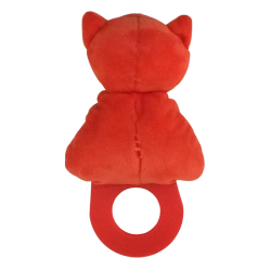 Hochet bébé renard en peluche