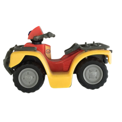 Quad miniature jouet enfant jaune et rouge