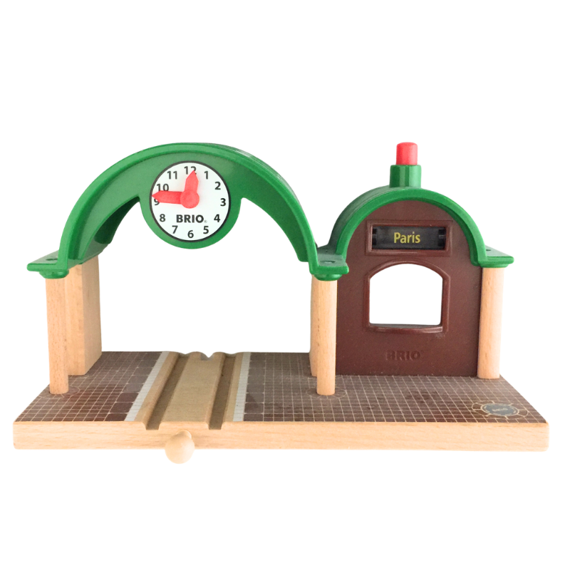 Gare BRIO en bois pour circuit train