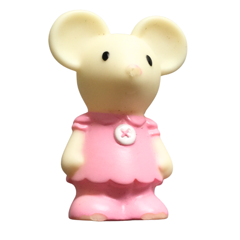 Figurine souris rose jouet enfant