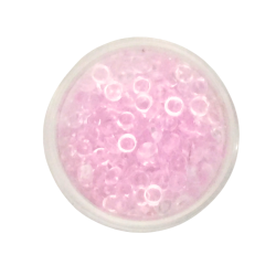 Perles roses translucides loisirs créatifs