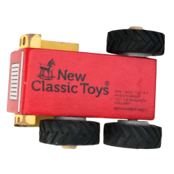 Camion en bois rouge jouet enfant